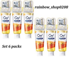 Set 6 packs Sunstar Ora2 me Stain Clear Toothpaste Honey Lemon Mint 130g Japan