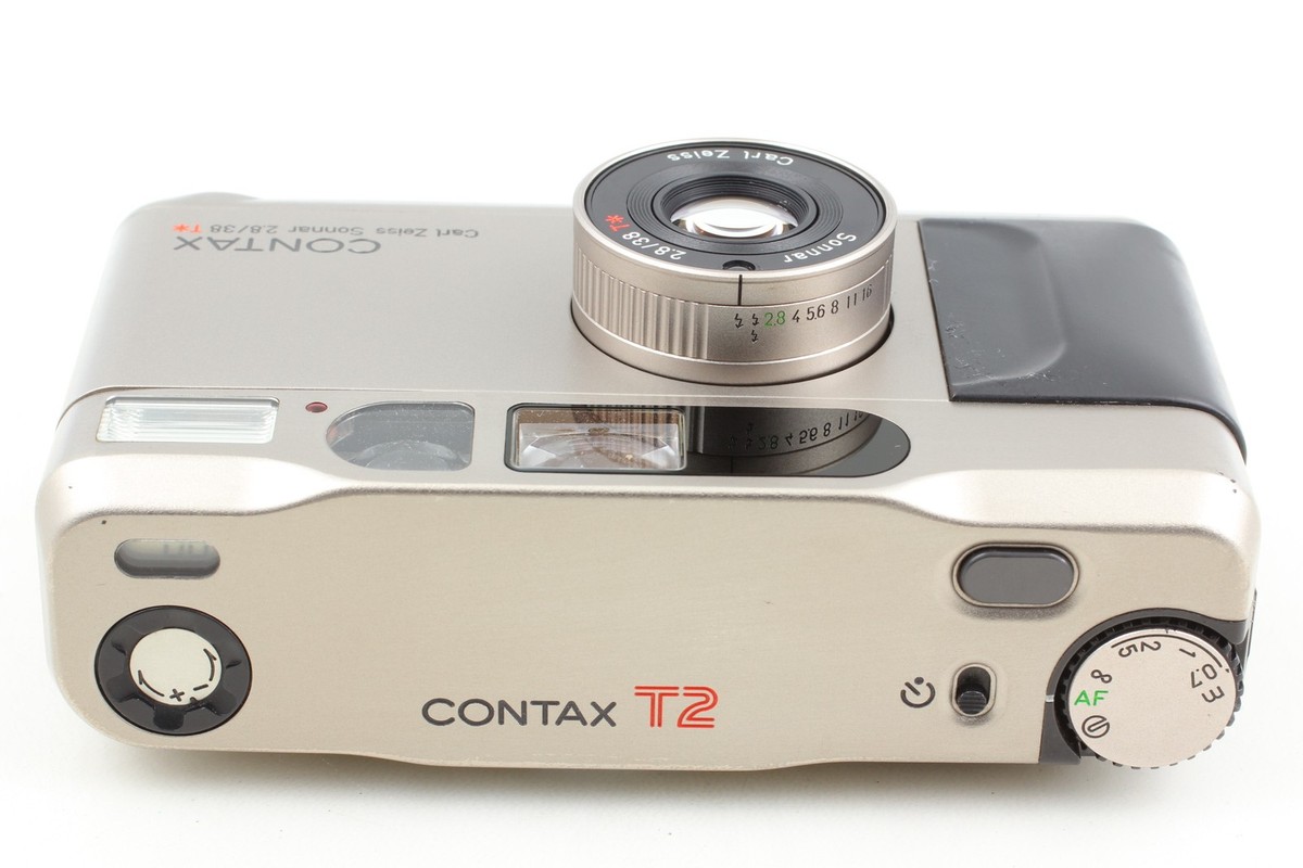 MINT w/ Case ] Contax T2 D Titan Silver Point & Shoot Film