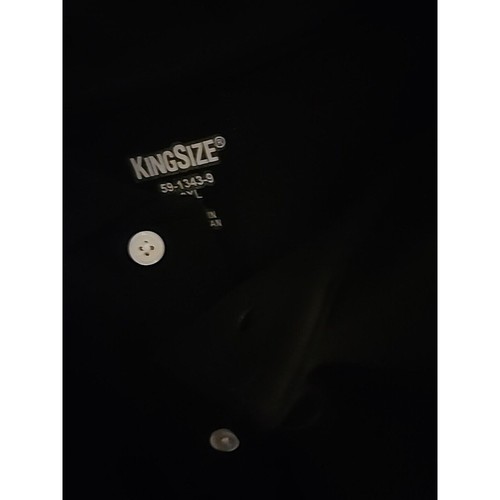 KingSize brand 3XL Tall short sleeve men's Polo shirt A102 Excellent Black - Picture 2 of 5