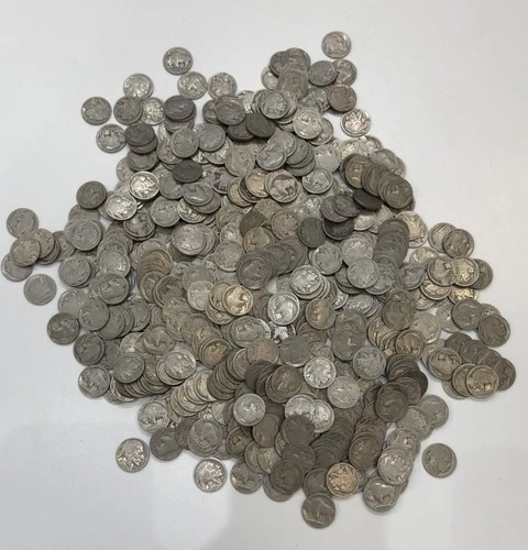 500+ Buffalo Nickel Bulk Lot NO DATES ** HE4516