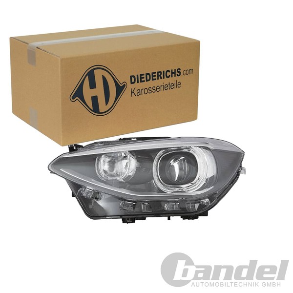 Diederichs BI-XENON LED Scheinwerfer Mit LWR LED-TFL Links Passend FüR BMW 1Er-image