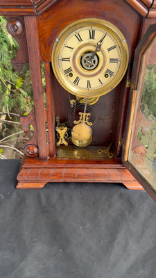 INGRAHAM アンティーククロック　稼働品 難あり Antique 1895 Charles F Adams Ingraham LIBERTY Mantle Clock - SEE
