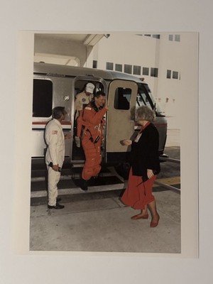 NASA STS-55 Steve Nagel And Crew After Launch Abort Press Photo