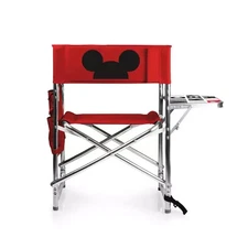 PICNIC TIME Mickey Mouse Sports Chair with Side Table Red Camping Chair - NEW