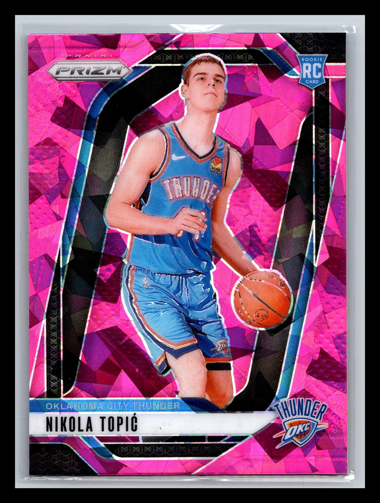 Nikola Topic Oklahoma City Thunder 2024-25 Panini Prizm #230 Prizms Pink Ice