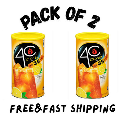 (2 pack) 4C Lemon Iced Tea Mix, 82.6oz