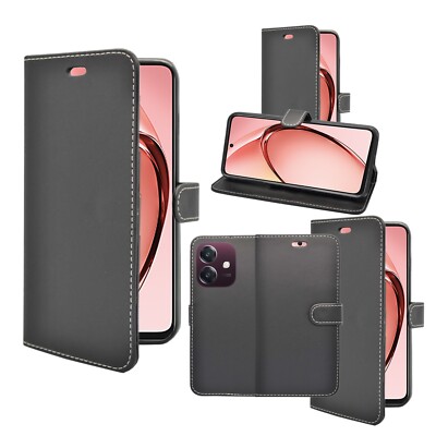 Für Oppo A60 5G Hülle Brieftasche Flip PU Leder Ständer Kartenhalter Cover