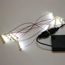 20Pcs 1X4 LED Lighting Kit (X in One Lights Powered by USB) Building Block Light