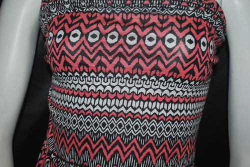 Tejido de punto elástico de rayón hermoso estampado rayón spandex tribal Chevron - Imagen 4 de 10