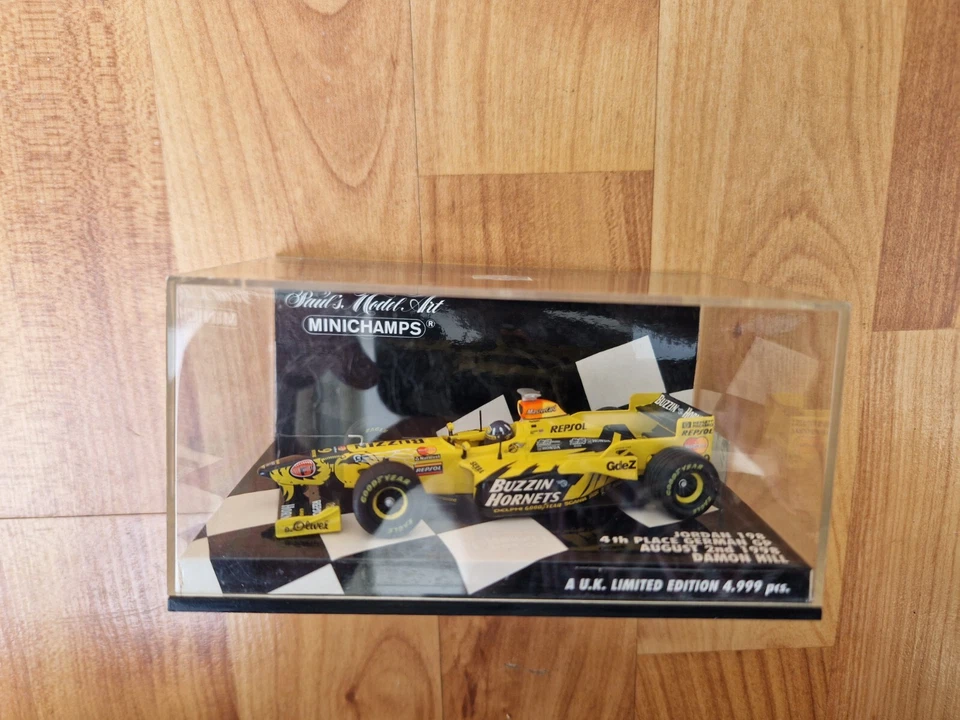 MINICHAMPS 1/43 Jordan 198 Damon Collina Tedesco Gp 1998 Pressofuso F1 Auto - Immagine 2 di 4