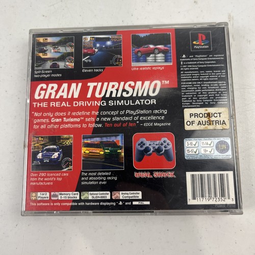 Gran Turismo Sony PlayStation 1 PS1 Black Label - Complete + Manual - Picture 2 of 6