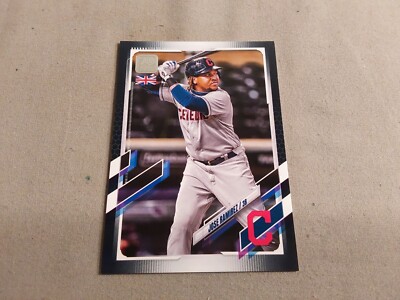 2021 Topps UK Edition Baseball No 88 Jose Ramirez 016/125 Black