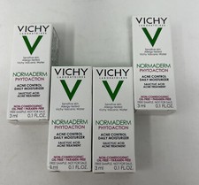 NEW 4 X Vichy Normaderm Phytoaction Acne Control Daily Moisturizer 3 Ml Ea F54