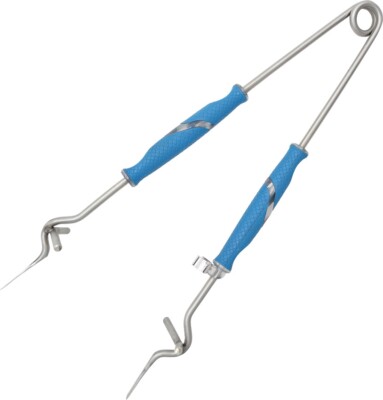 Camillus Cuda Jaw Spreaders Stainless Steel Constructions Blue Synthetic Handle