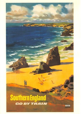 MODERNE POSTER POSTKARTE ALTER PLAKATE SÜDENGLAND UNGEBRAUCHT SEHR GUTER ZUSTAND GROSS