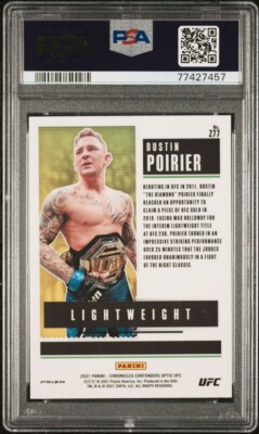 UFC　ダスティン・ポワリエ　ポイエー　Optic　サインカード PANINI UFC ダスティン ポイエー 直筆サインカード auto - メルカリ