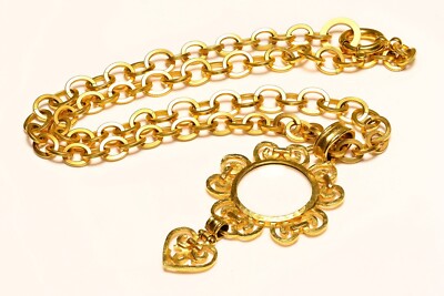 Vintage Spring 1995 Chanel Paris Barbie Heart Magnifying Glass