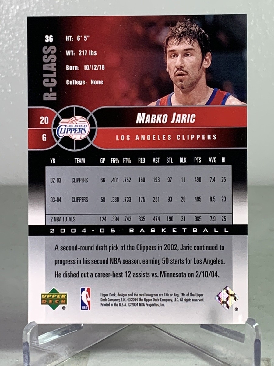 2004-05 Upper Deck R-Class Marko Jaric #36 Los Angeles Clippers