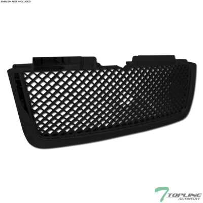 Topline For 2006-2009 Chevy Trailblazer LT Mesh Front Hood Bumper Grille - Black