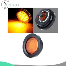 Set of 1 2.5" Round LED Side Marker turn Tail signal Lights Kit w Grommet 13 LED