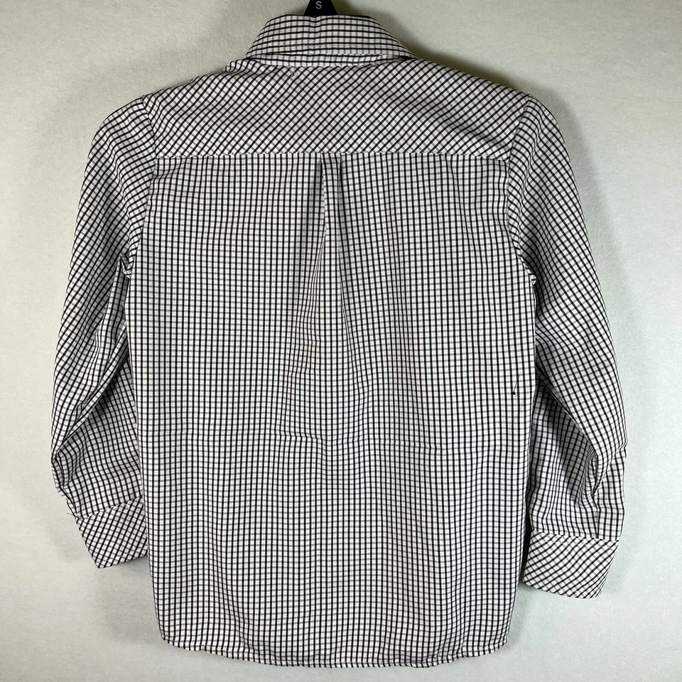English Laundry Long Sleeve Button Down Black Plaid/Check Shirt Boys Size 6 - Image 3 of 4
