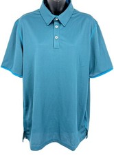 Adidas Mens Blue Golf Polo Shirt Size Medium Golf Climacool Short Sleeve NWT New