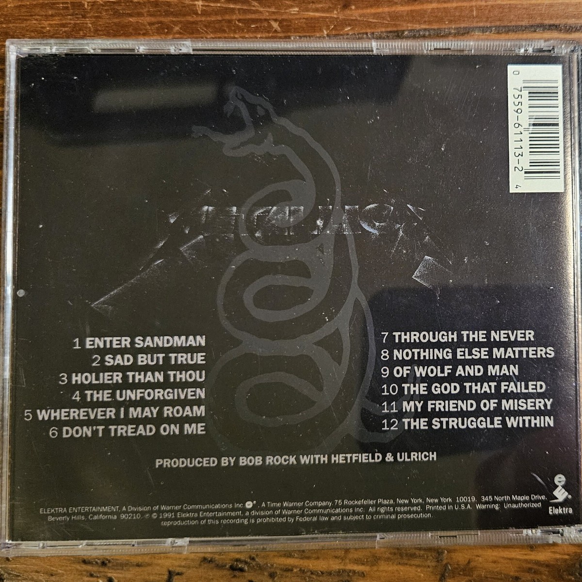 CD Album Metallica #5 The Black Album 1991 Original | eBay