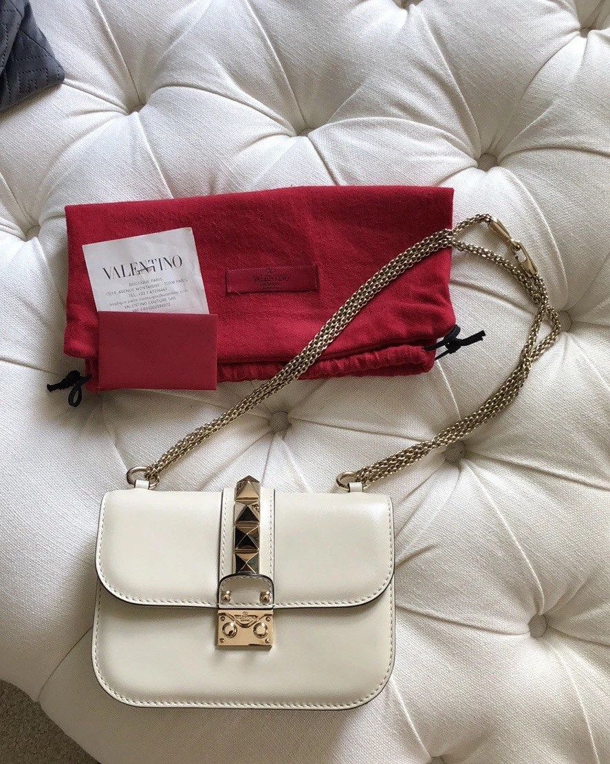 VALENTINO Small Locò Shoulder Bag With Jewel Logo