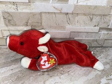 TY Beanie Baby - SNORT the Bull 9 inch - MWMTs Stuffed Animal Toy