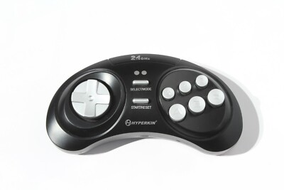 Hyperkin Black RF Wireless Controller for Retron 3 2.4 GHz Console - Brand New