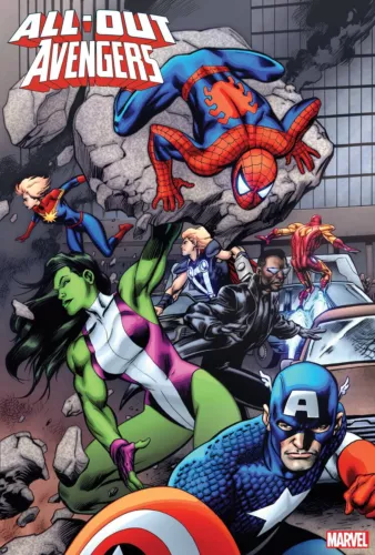 ALL-OUT AVENGERS #5 DAVIS VAR MARVEL PRH