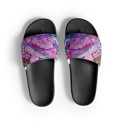 【Ruby】10点 Women's Slides Pink Zentangle | eBay