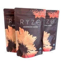 3 Pack Ryze Organic Mushroom Coffee 100% Authentic FREE SHIPPING