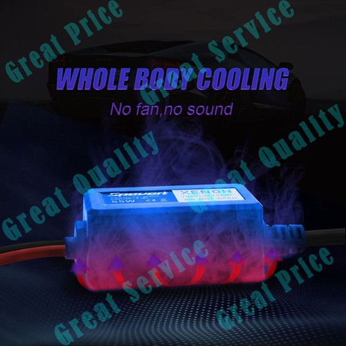 H7 Xenon HID CONVERSION KIT Pair 55W Hi/Lo Beam Bulbs Slim Ballasts 6000K-12000K - Picture 8 of 14