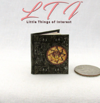 EGYPTIAN BOOK OF THE DEAD 1:12 Scale Miniature Readable Illustrated Book Mummy