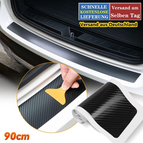 Ladekantenschutz-Folie Schutz Kratzer Carbon Schwarz  für AUDI A4 Avant S4/B8 ab - Bild 3 von 11