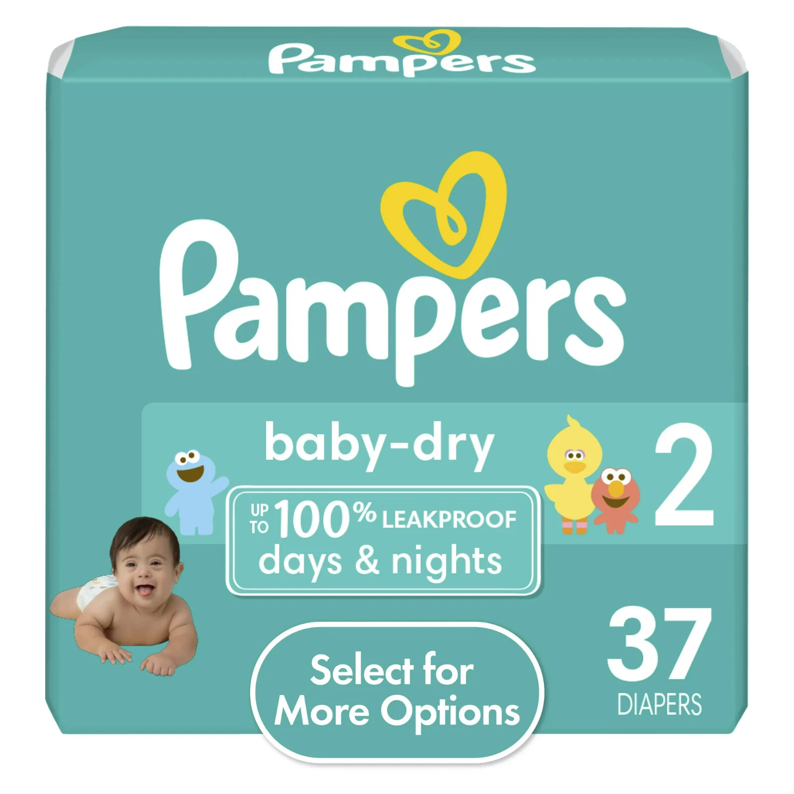 Pampers Baby Dry Disposable Diapers Size 2, counts 37