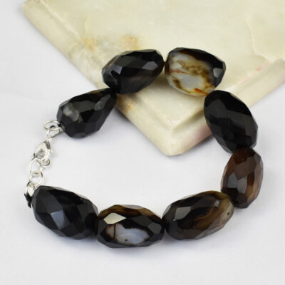 Elizabeth Collinsさん専用 Untreated 325.00 Cts Natural 7 Inches Long Onyx Faceted