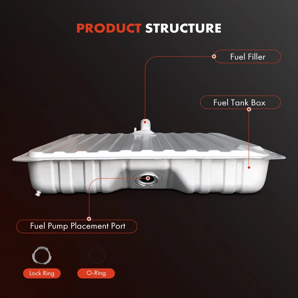 Tanque de combustible con tapón de drenaje para Ford Fairlane 1966-1969 Torino 1968-1969 V8 4,7 L Foto 3 de 4