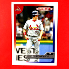 Jim Edmonds 2005 Topps Total Card #375 MLB St. Louis Cardinals