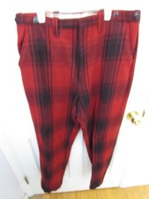 VTG Woolrich  Pants 32x31 Red Buffalo Plaid Hunting Wool Heavy Alaska Snow