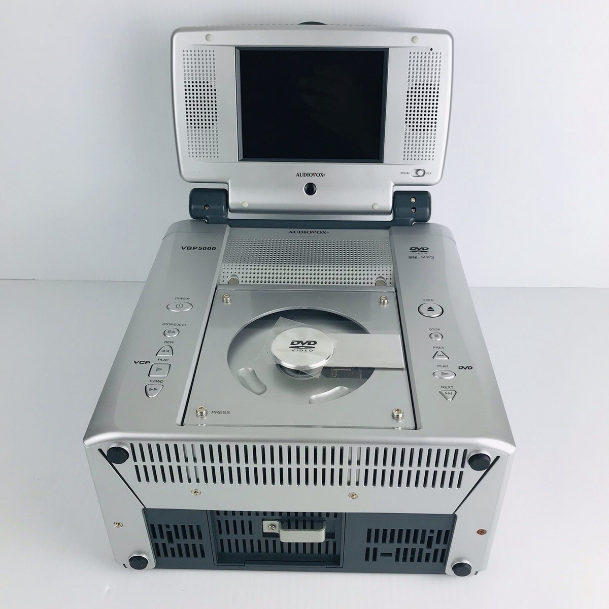 Audiovox VBP5000 DVD VHS Player W/ AC Power Cord, Car Power