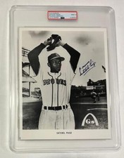 Satchel Paige - Kansas City Monarchs / SL Browns Signed Photo - PSA/DNA - MINT 9