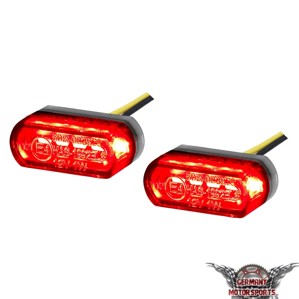 Mini intermitente LED 3 en 1 luz de freno luz trasera moto scooter quad homologado e 12V - Imagen 2 de 4