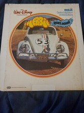 Walt Disney - HERBIE RIDES AGAIN - CED RCA SelectaVision Video Disc - Vintage