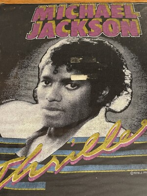 Michael Jackson Thriller Music Promo T Shirt Sealed Vintage Rare