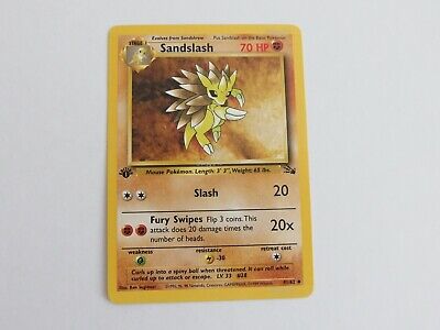 ORIGINAL Pokemon Card: 1st EDITION Sandslash 41/62 | eBay ORIGINAL Pokemon Card: 1st EDITION Sandslash 41/62 | eBay