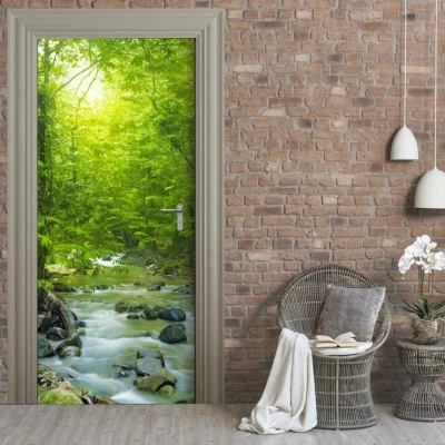 Türtapete selbstklebend TürPoster - WALDBACH - Bild 1 von 4