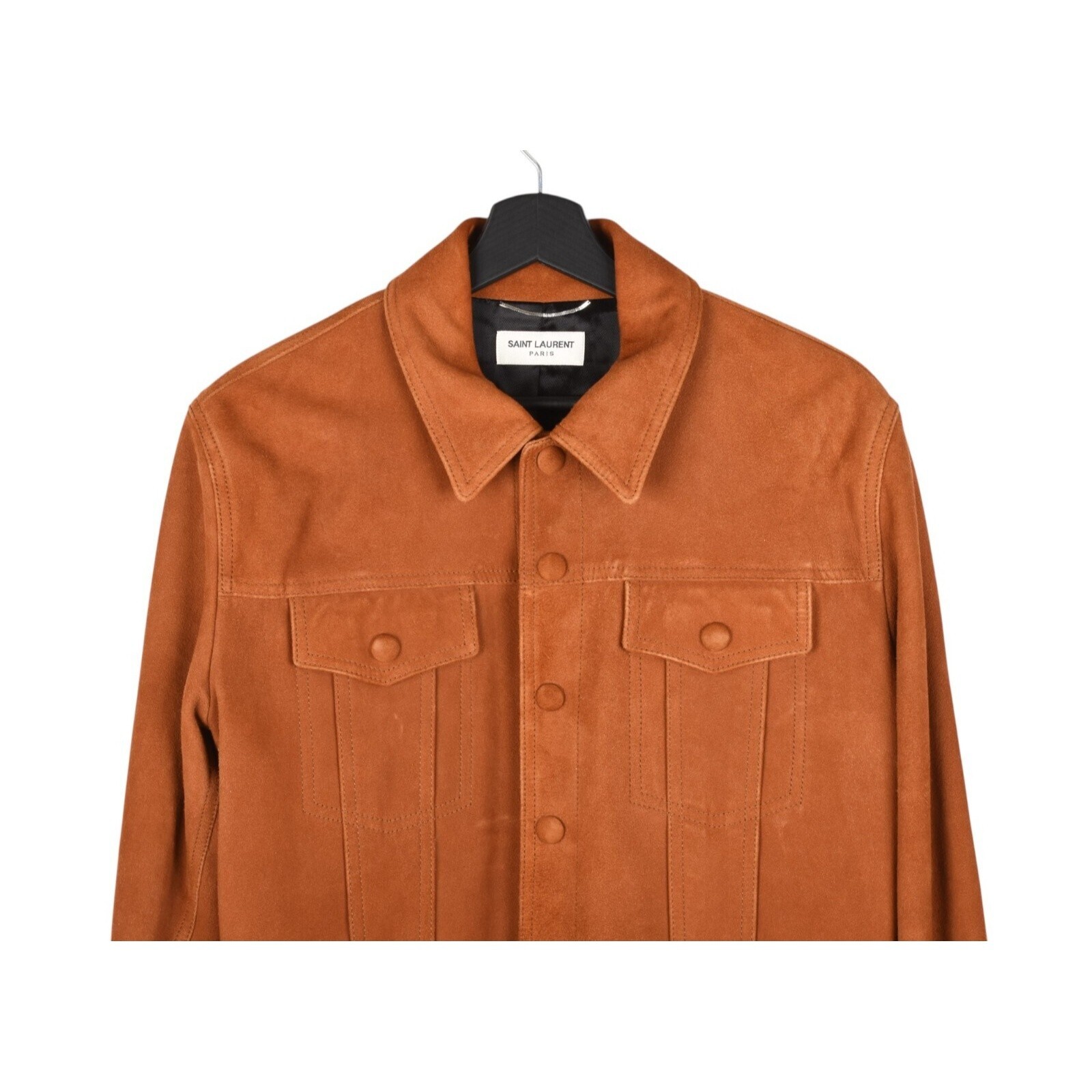 Giacca uomo Saint Laurent pelle scamosciata taglia IT48 M S1392