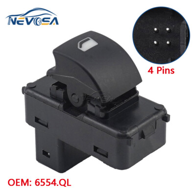 Front Electric Power Window Switch Master For Citroen C4 Peugeot 207 ...
